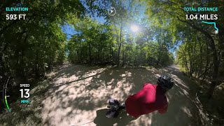 4K POV Michigan Island Forest Ride insta360x4 trekbikes nature biking birds pov [upl. by Notniv]