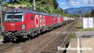 ÖBB 1283 181  1293 091 mit Kesselwaggons [upl. by Ahgem]