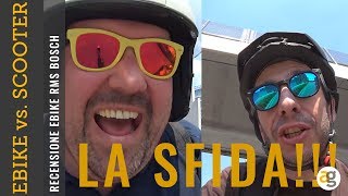 Bici ELETTRICA vs SCOOTER sfida RECENSIONE ebike RMS [upl. by Turro]