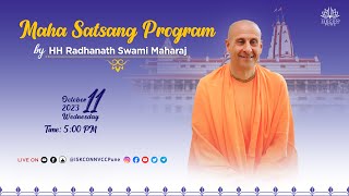 Maha Satsang Program  HH Radhanath Swami Maharaj  11th Oct 2023 ISKCONNVCCPune [upl. by Janean]