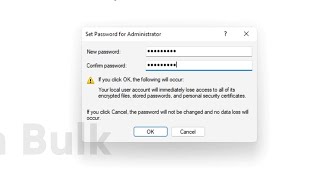 How to set Administrator Password in Windows 11 107 [upl. by Eerehs]