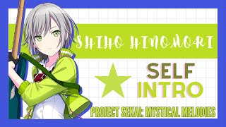 Shiho Hinomori  Self Intro ☆ Project Sekai Mystical Melodies [upl. by Cyrie]