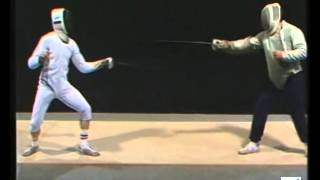 Fencing epee lesson  Lefin INSEP [upl. by Marney]