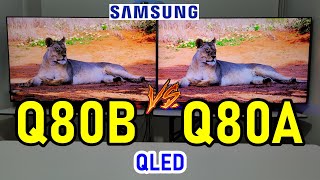 Samsung Q80B vs Q80A Smart TVs QLED 4K con puertos HDMI 21  ¿Cuál es Mejor [upl. by Amata]