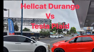 Hellcat Durango vs Tesla Plaid [upl. by Ettesoj]