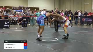 79 kg Rnd Of 16 Joey Lavallee Brunson UVRTC TMWC vs Hunter Garvin California RTC [upl. by Itsyrk]