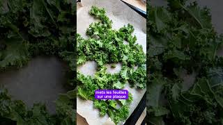 🥦 Si tu ne sais pas quoi faire de ton kale cette recette est parfaite pour toi chouxkale chips [upl. by Namus513]