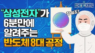 삼성전자가 참 쉽게 알려주는 반도체 8대공정  반도체 백과사전 EP6 반도체 공정 편 [upl. by Kealey]