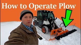 ✅ How to Operate A Snow Plow On Bobcat Toolcat  TMG Industrial SP240 Articulating Hydraulic Angle [upl. by Ruby]