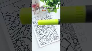 New September Coloring Calendar Page by A Brighter Year coloringbooksforadults coloringbook [upl. by Tilla]