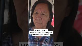 MSNBC ASKS Navajo voters on tonights presidential debate [upl. by Ydarb820]