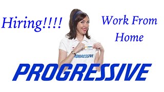 Progressive is hiring WORK FROM HOME [upl. by Ner]