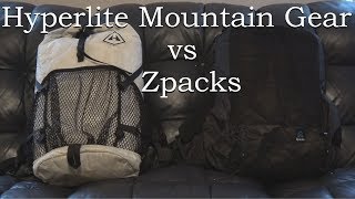 Zpacks Arc Blast vs Hyperlite Mountain Gear Windrider 2400 [upl. by Camellia]