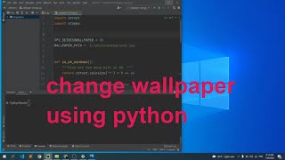 Change Your desktop background using python  struct  ctypes [upl. by Akenit]