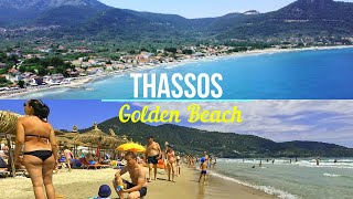 Greece Thassos Golden beach july 2022 4K [upl. by Lenssen]