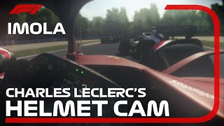 Charles Leclercs Helmet Cam  Visor Cam  F1 2022 Emilia Romagna Grand Prix [upl. by Rysler]