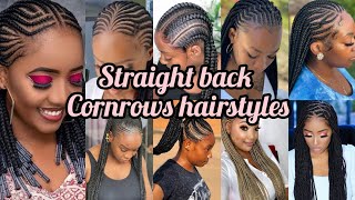 superb Cornrows hairstyles for women  Straight back Cornrows hairstyles  Cornrow styles [upl. by Hobie640]