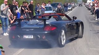 Launch Controls Accelerations amp Burnouts  Cars amp Coffee Italy Brescia 2017 [upl. by Nayrda221]