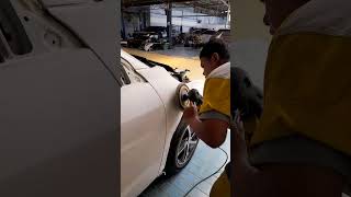 proses paint finishing compounding polishingpolesmobilbodyrepairdetailing [upl. by Newra745]