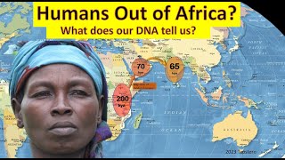 Path of humans out of Africa  DNA evidence [upl. by Valeria]