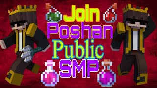 Public Poshan SMP Join  Join Public SMP Live 🔴  minecraft pocket edition smpJoin survival New SMP [upl. by Airenahs]