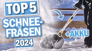 Top 5 AKKU SCHNEEFRÄSEN im Vergleich  2024  Beste Akku Schneefräsen [upl. by Ause62]