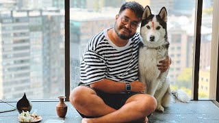 Siberian Husky in Sydney Australia Celebrates Second Kukkur Tihar  Vlog 18 [upl. by Pillow]