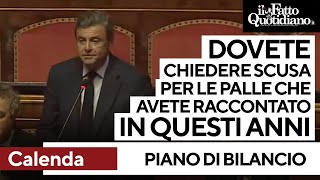 Bilancio Calenda quotDovete chiedere scusa per le palle che avete raccontato in questi anniquot [upl. by Notsgnik]