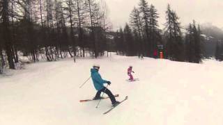 Ski Eline 5 ans flocon Puy Saint Vincent [upl. by Kenta]