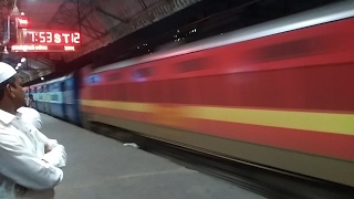 15 Express Trains in Full Aggression at Night in Kurla Indian Railways [upl. by Novaj]