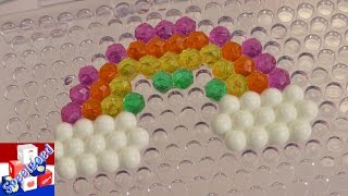 Kraalfiguren knutselen met Aquabeads  Bonte creaties zelf maken demo  Einde van de regenboog [upl. by Maiga]