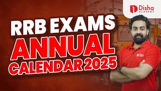 RRB EXAM CALENDAR 2025 RELEASED Annual Exams for Railway Official Update NTPC Group D JE ALP [upl. by Einama468]