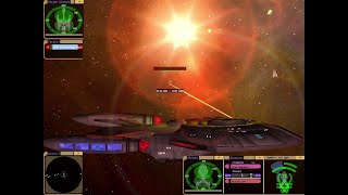 Midwinter Class vs Romulan Cormorant  KM  Star Trek Bridge Commander [upl. by Keiryt754]