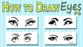 How To Draw Caricature Eyes  Womens [upl. by Girovard]