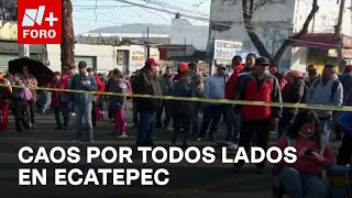 ¿Qué vialidades de Ecatepec están bloqueadas hoy 30 de octubre de 2024  Expreso de la Mañana [upl. by Raycher]