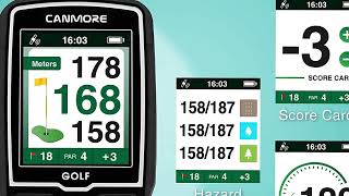 CANMORE HG200 Golf GPS  Turquoise Water Resistant Full Color Display with 40000 Essential Golf [upl. by Beberg]