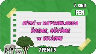 Bitki ve Hayvanlarda Üreme Büyüme ve Gelişme 📗 tonguçCUP 4Sezon  7FEN15 2024 [upl. by Malvin]