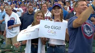 GiGi Gianni Sings the National Anthem at the Chicago Cubs game on June 25 2019 [upl. by Aeikan]