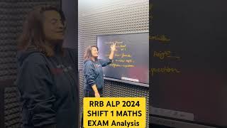 RRB ALP 2024 SHIFT 1 MATHS EXAM Analysis rrbalpanalysis alpanalysis alp rrbalp [upl. by Aryek168]