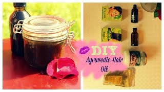 DIY henna amla and brahmi hair oil ayruvedic [upl. by Tonnie51]