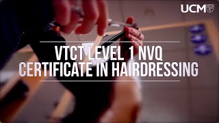 VTCT Level 1 NVQ Certificate in Hairdressing [upl. by Eraste]