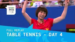 Table Tennis  Men amp Women Singles Medal Matches  Full Replay  Nanjing 2014 Youth Olympic Games [upl. by Rutledge]