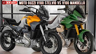 BEST 2024 MOTO GUZZI V100 STELVIO VS V100 MANDELLO Two extraordinary cruiser motorbikes from Italy [upl. by Andres]