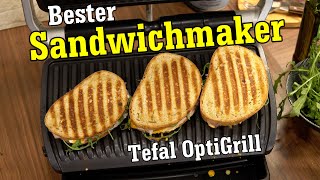 Einfaches Sandwich im besten Sandwichmaker  dem Tefal OptiGrill [upl. by Fe428]