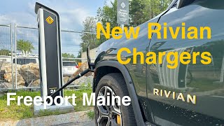 Rivian Chargers Freeport Maine  up and running [upl. by Etteoj206]