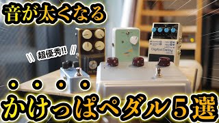 【ガチ比較】音痩せ改善！かけるだけで音が太くなるエフェクター５機種を弾き比べしてみた [upl. by Ainehs450]