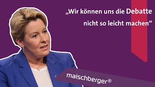 Franziska Giffey SPD im Gespräch über Ausschreitungen in der Silvesternacht I maischberger [upl. by Waldman]