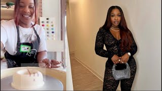 Reginae Carter and her friends try pottery before heading out to party [upl. by Ateloj]