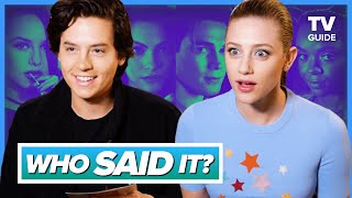 Riverdale Cast Plays WHO SAID IT l Cole Sprouse Lili Reinhart KJ Apa [upl. by Anirdnajela]