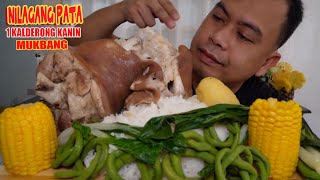 NILAGANG PATA  1 KALDERONG KANIN  MUKBANG  Jigs TVE [upl. by Nivak887]